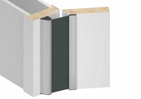 Fingerklemmschutz an der Bandgegenseite.