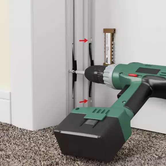 Fingerklemmschutz-ausrichten