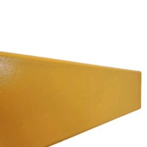 Tera Protect Radius in Signalfarbe Gelb – Rammschutzplatte aus Recycling-PET für hohe Sichtbarkeit