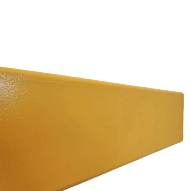 Tera Protect Radius in Signalfarbe Gelb – Rammschutzplatte aus Recycling-PET für hohe Sichtbarkeit